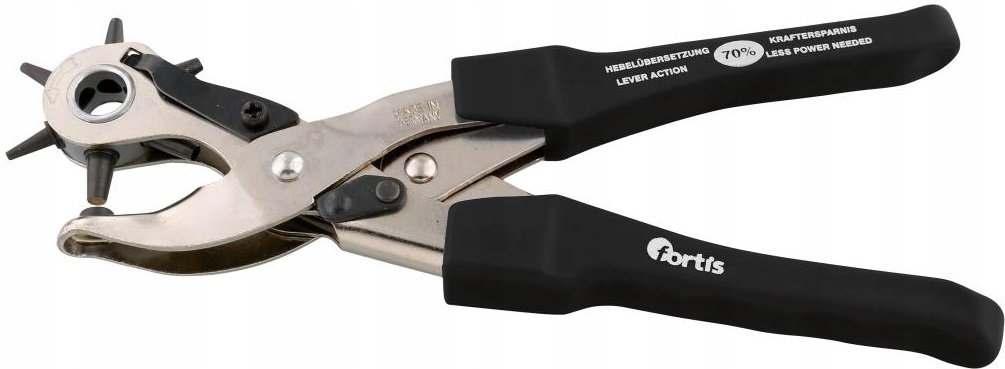 Revolverové kleště na děrování kůže Fortis