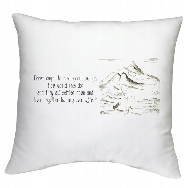 PODUSZKA Tolkien CYTAT HOBBIT WŁADCA PISARZ WZORY Rodzaj dekoracyjna