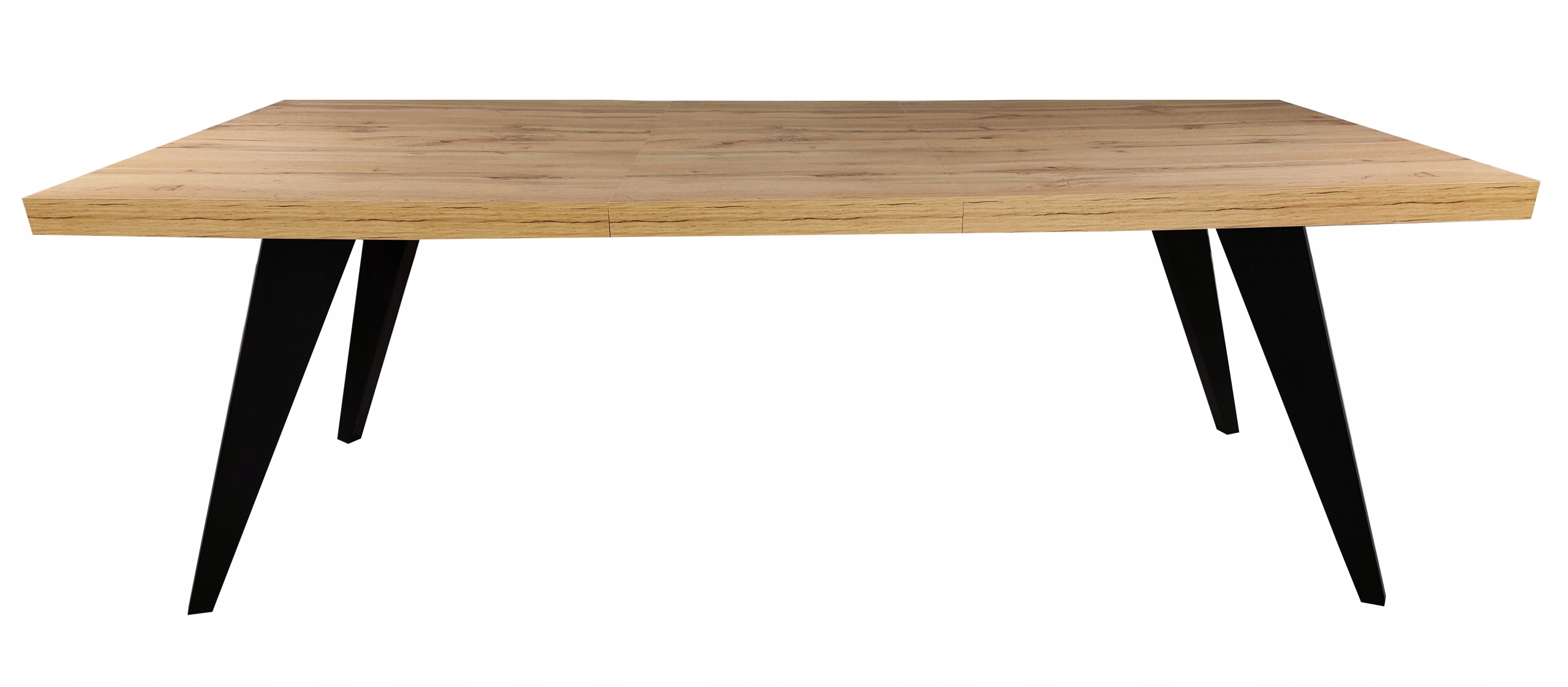 Stół prostokątny czarny 100x200-300 Dąb Wotan