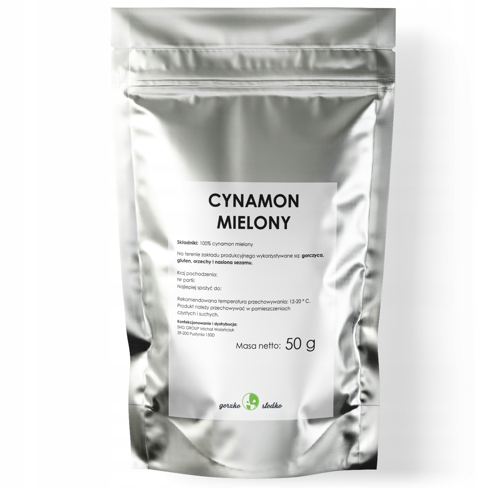 CYNAMON MIELONY naturalny jakość 50g Marka GorzkoiSlodko