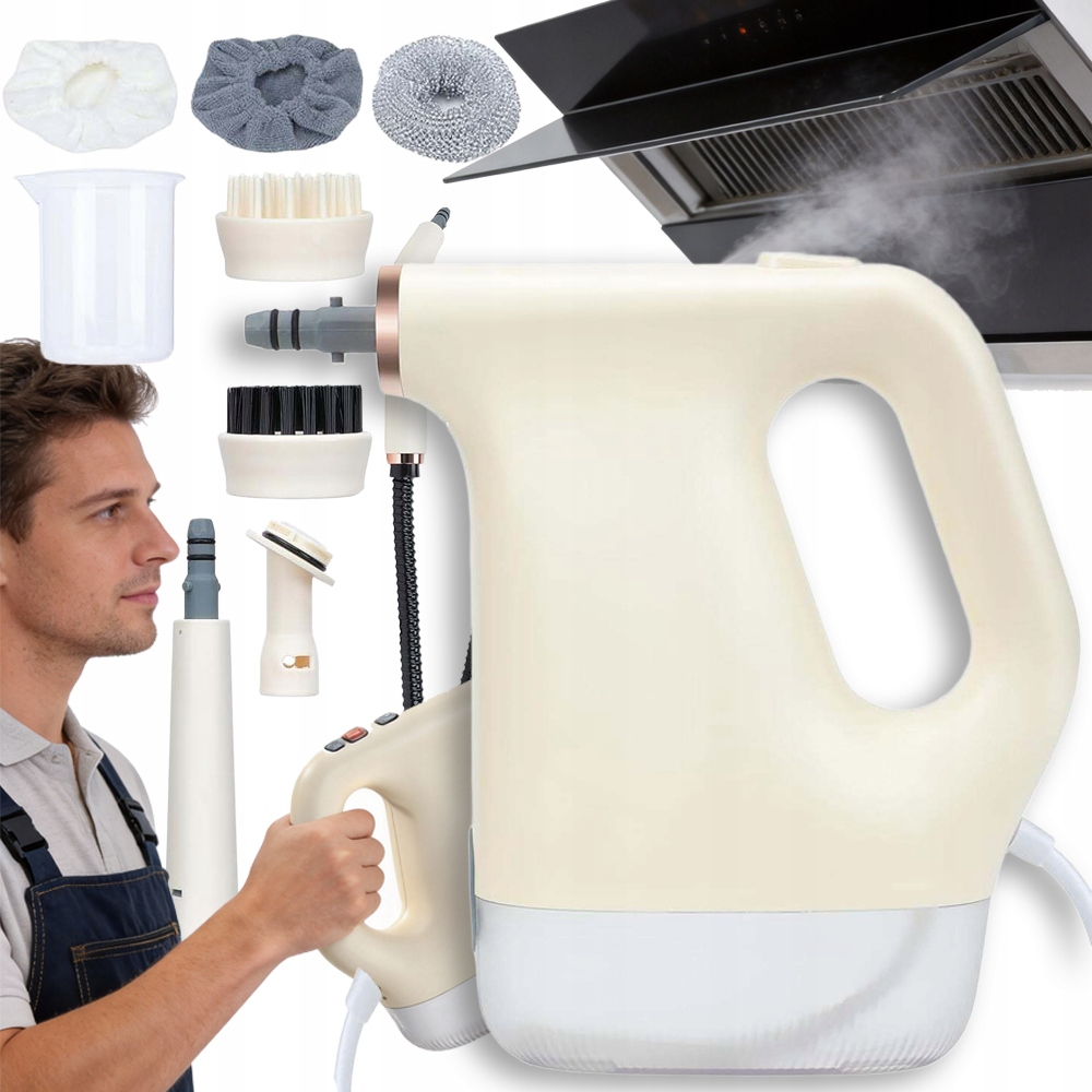 Myjka Parowa Czyścik Ciśnieniowy Parowy Do Okien Tapicerki Parownica 12 Szt