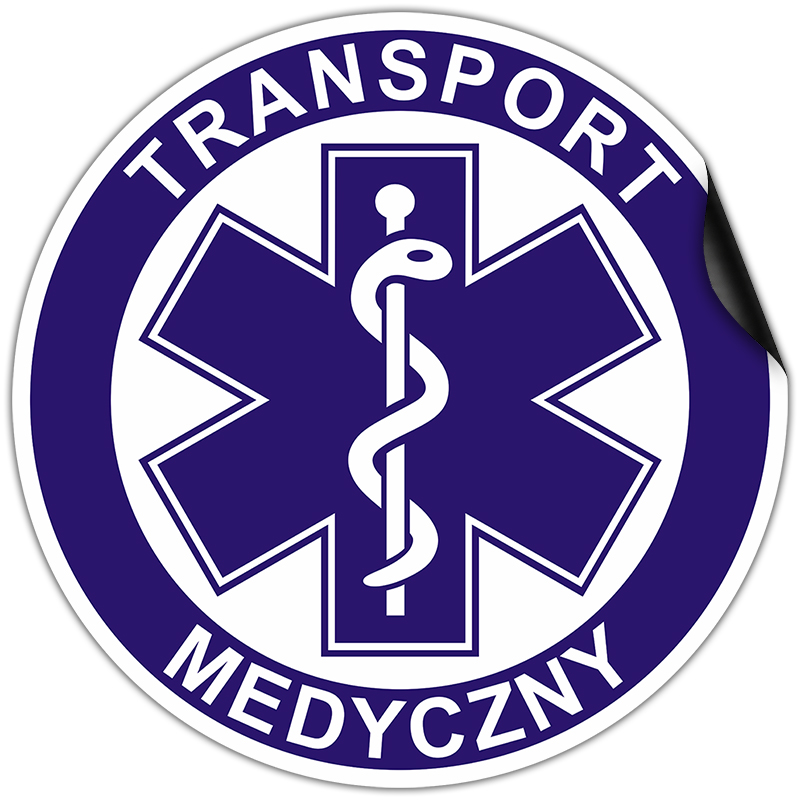 40cm Magnes z nadrukiem na Samochód Transport Medyczny Naklejka Magnetyczna