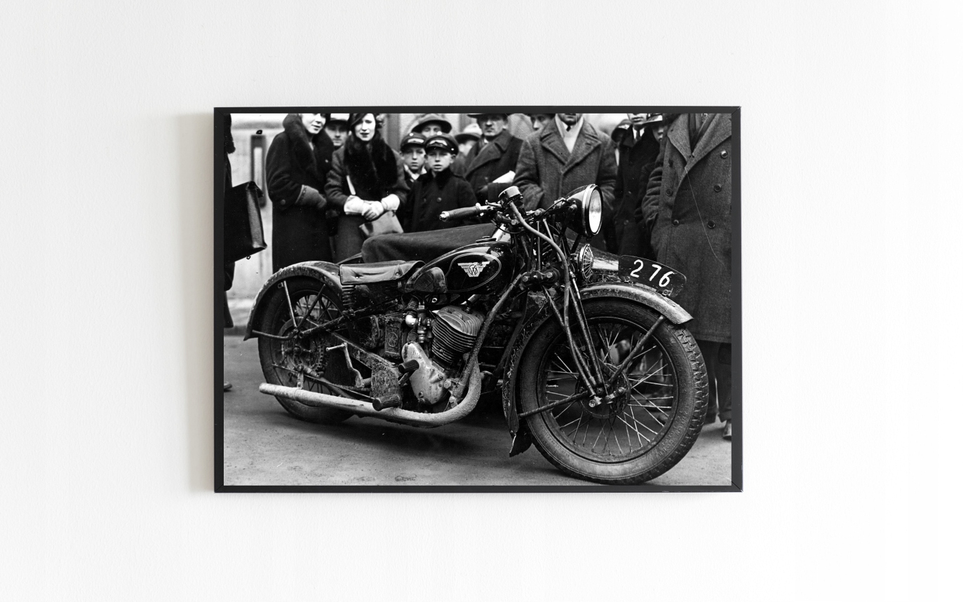 

Stare zdjecie Motocykl Sokół 600 1934r 70x50