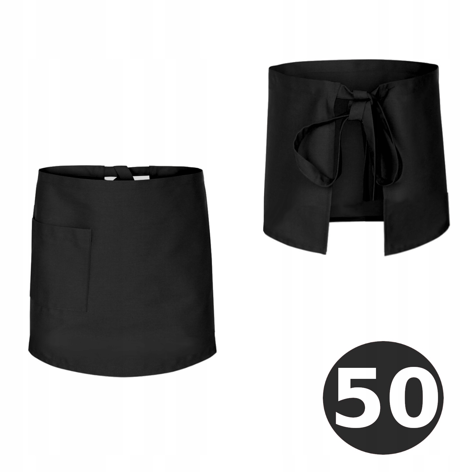 

Zapaska kelnerska kucharska fartuch 50cm Czarna