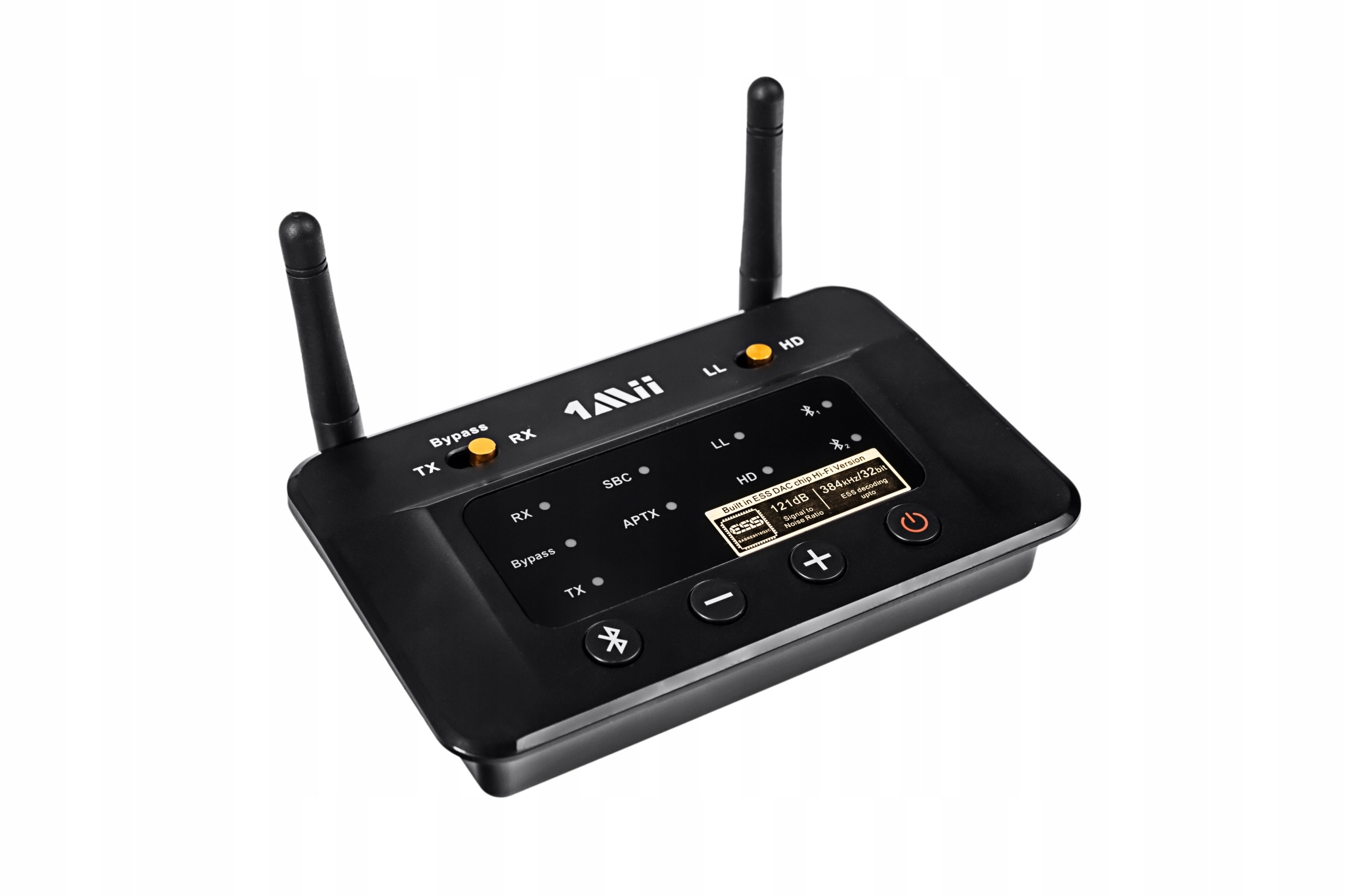 Prijímač Bluetooth vysielač aptX-LL s audio Hd 2v1 1Mii B03 Pro Nfc 50 m
