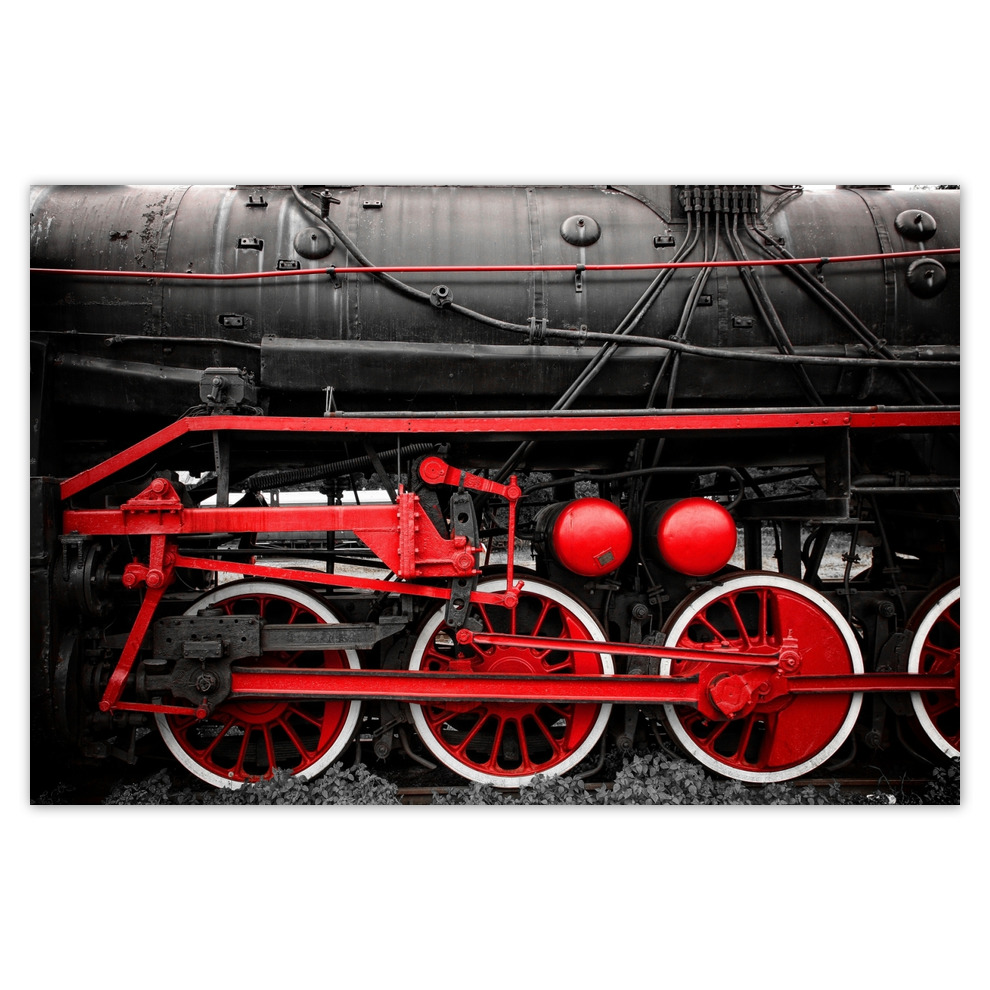 

Plakaty 93x62 Czerwone koła napędowe