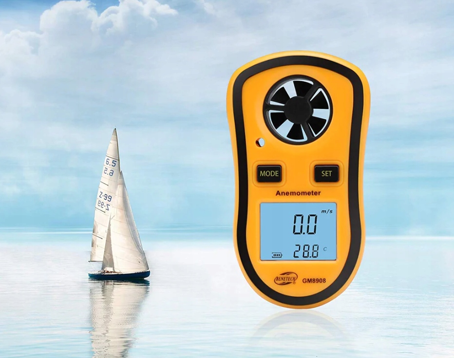 ANEMOMETR WIATROMIERZ MIERNIK WIATRU TEMPERATURY PRĘDKOŚCI POWIETRZA 30m/s Model GM8908