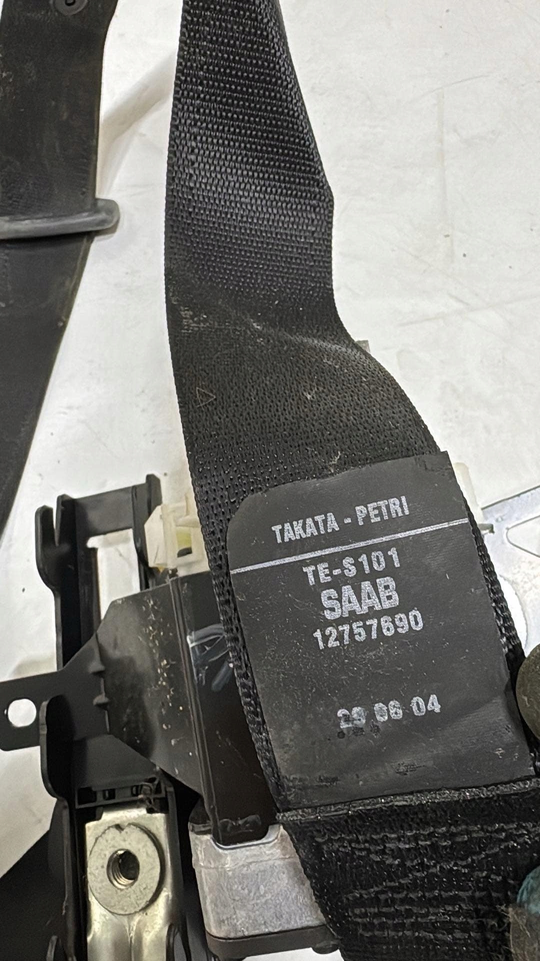left front tension belt driver´s SAAB 93 9-3 12757690 2002-2007