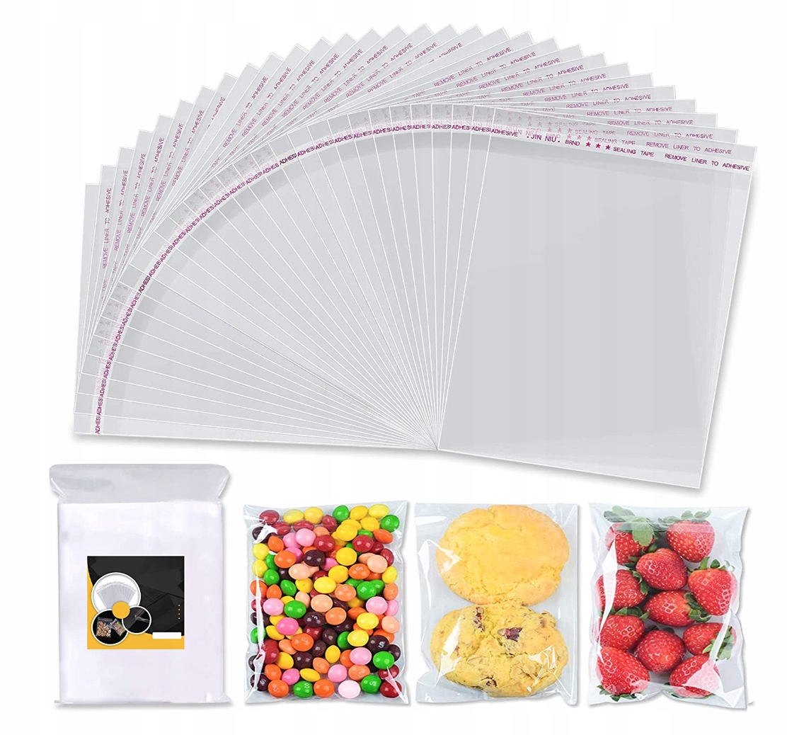 

Torebki Celofanowe Przezroczyste 20x12,5CM 100SZT