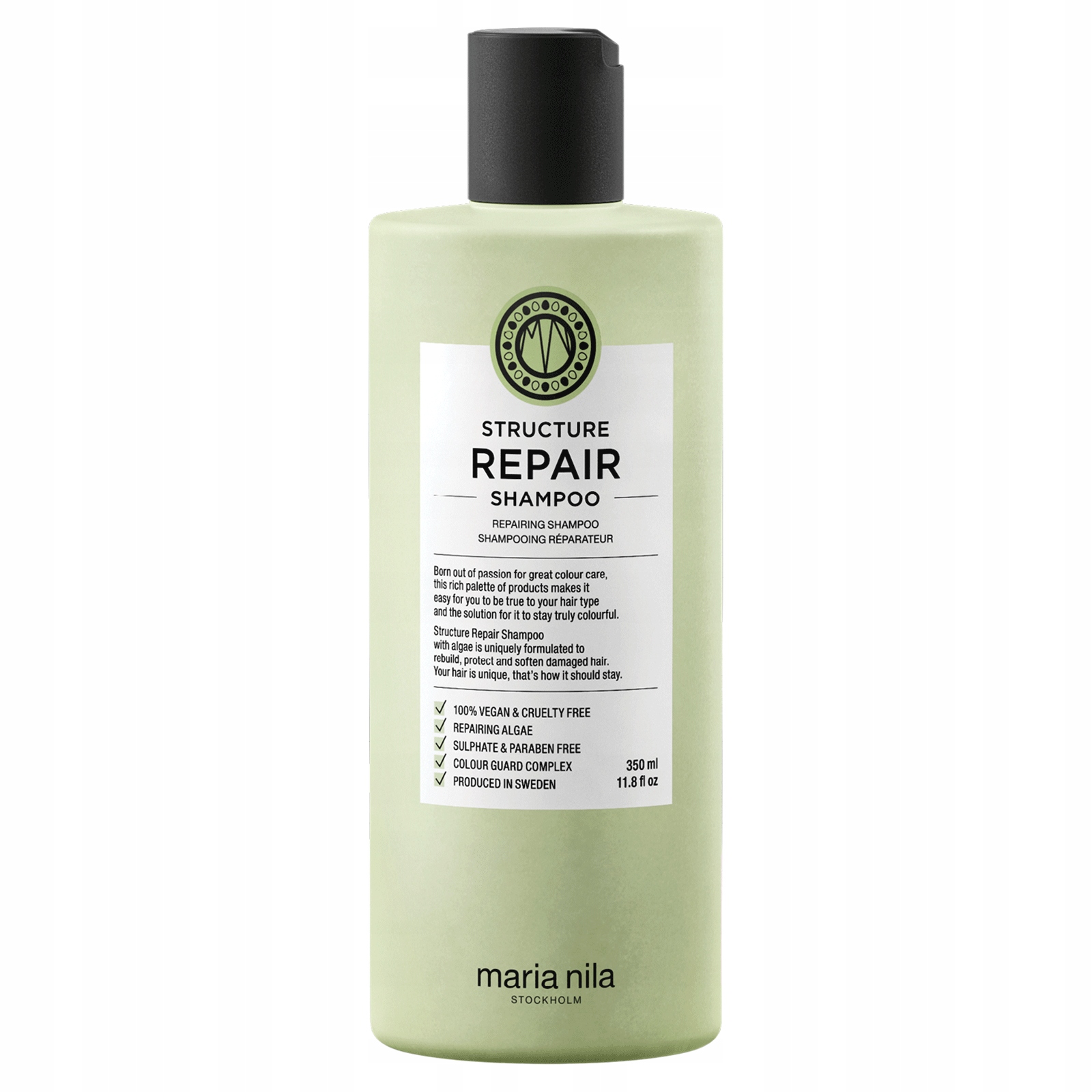 Maria Nila , Structure Repair, šampon na vlasy, pro obnovu, 350 ml