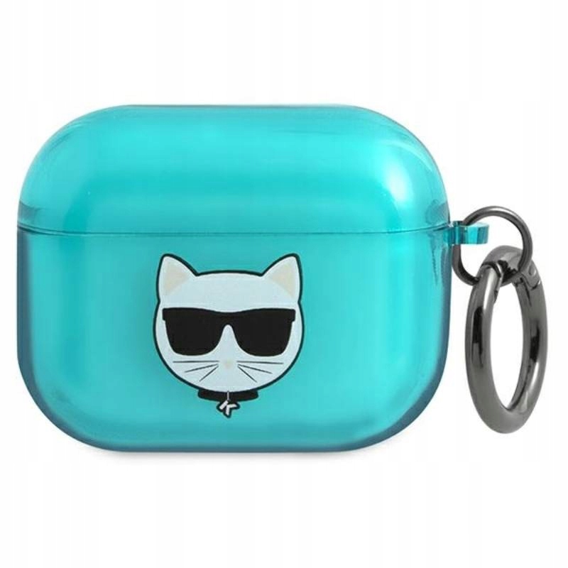 Etui Karl Lagerfeld Choupette na AirPods Pro niebieskie Karl Lagerfeld