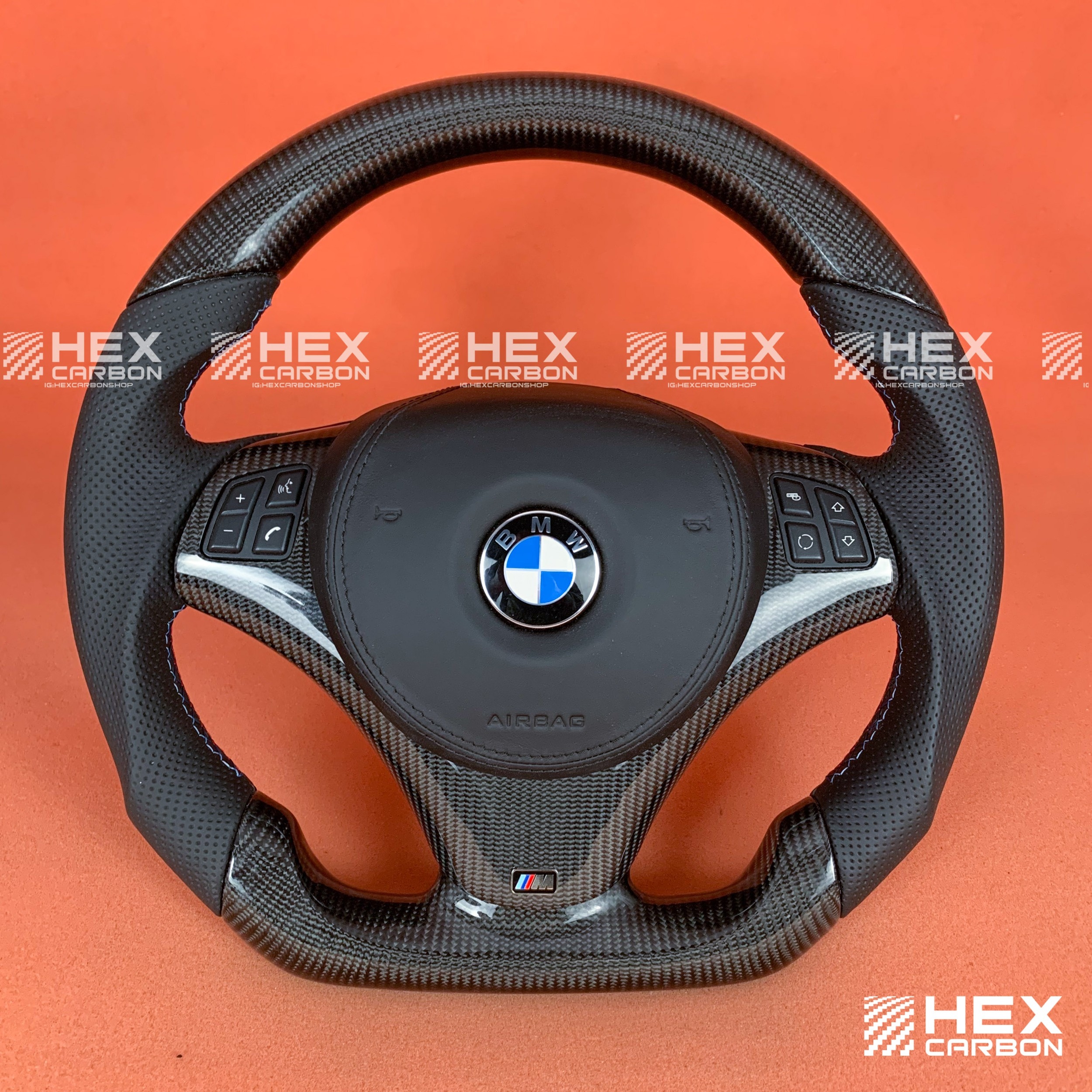 SWO-0105 - Рулевое колесо CARBON BMW M3 E91 E92 E82 E90 E87 E82