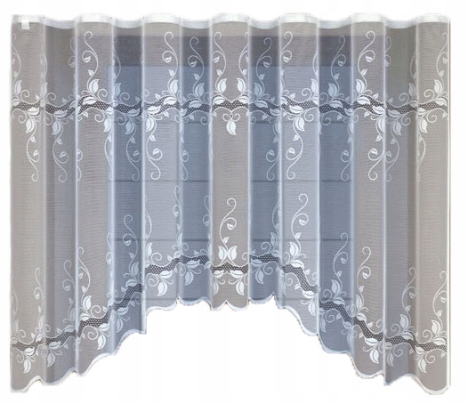 

Biała żakardowa firanka z taśmą 231371 160 x 400cm