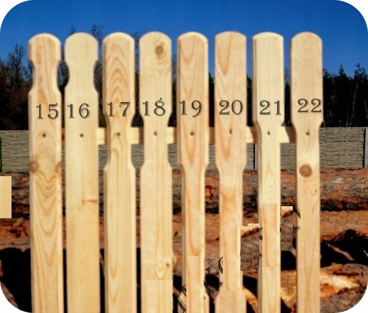 Sztachety ogrodzeniowe drewniane 200 cm balaski Długość 2 m