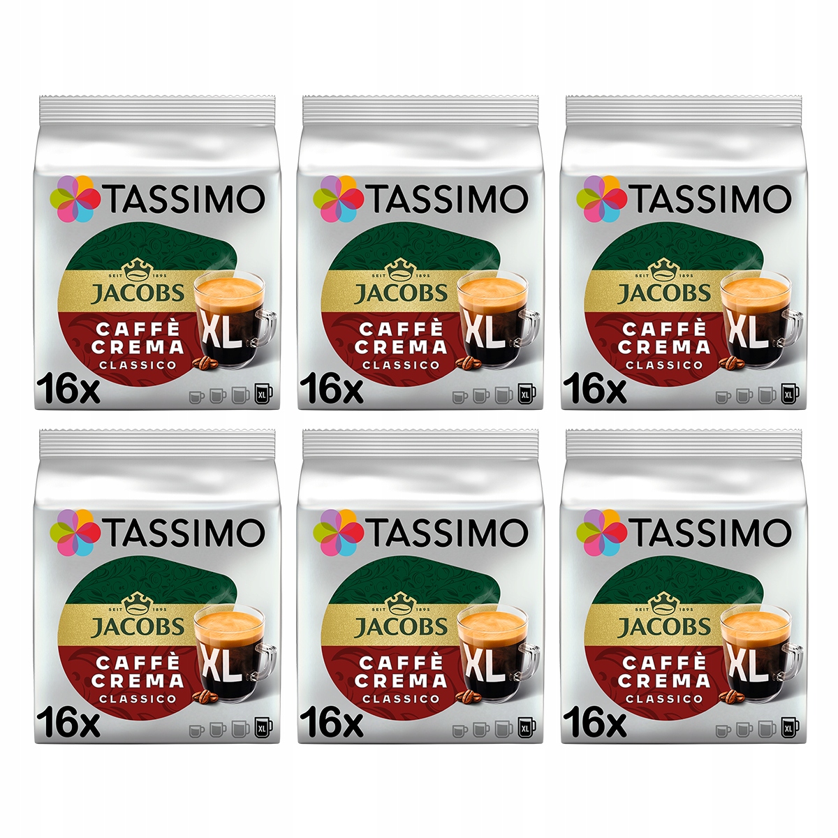 Kapsułki Tassimo Jacobs Caffe Crema 5+1 Gratis!