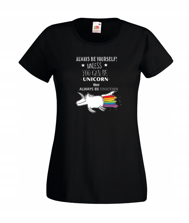 

XXL Koszulka Damska Unicorn Jednorożec Bądź Sobą
