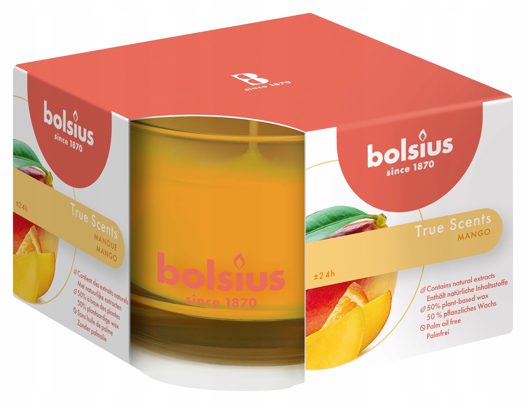 

Świeca zapachowa w szkle 63/90 True Scents Mango