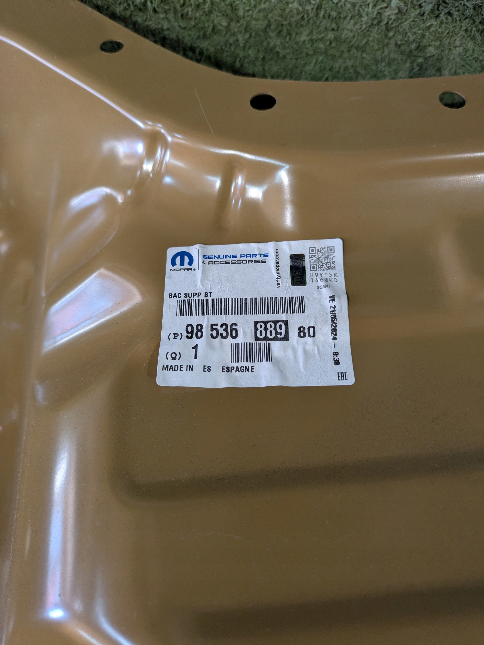 Carter / coupe Sol Boîte pour batterie OPEL COMBO E