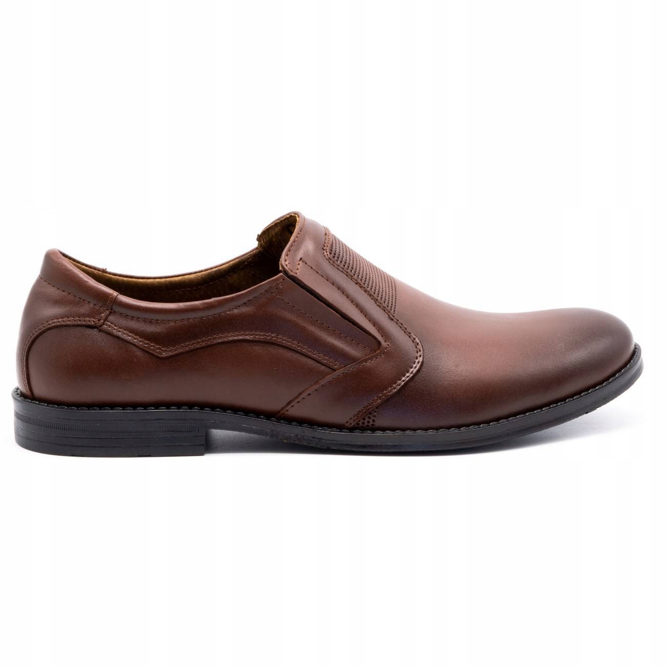 

Eleganckie buty męskie 283T2 Lu brązowe 43