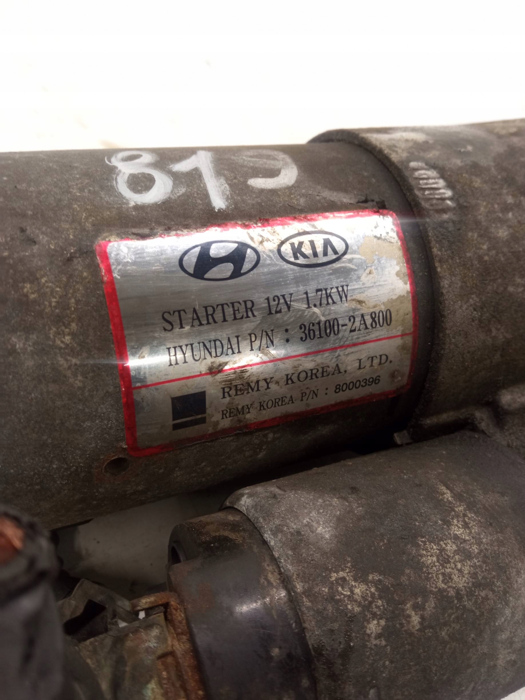 starter 361002A800 1.7 CRDI Kia Sportage III (2010-2015)
