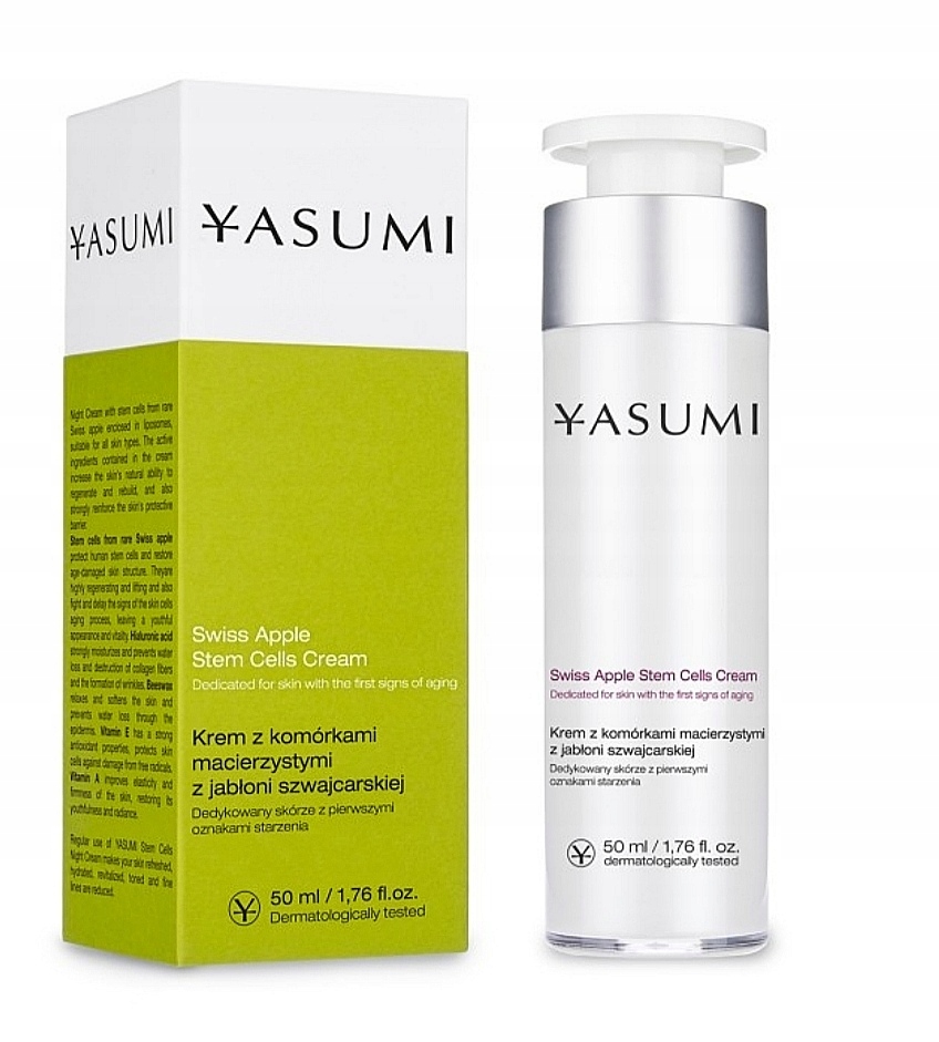 Yasumi Stem Cells Cream krém s kmenovými buňkami švýcarských jabloní