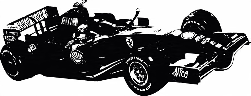 

Naklejka na ścianę Formuła 1 bolid Ferrari F1