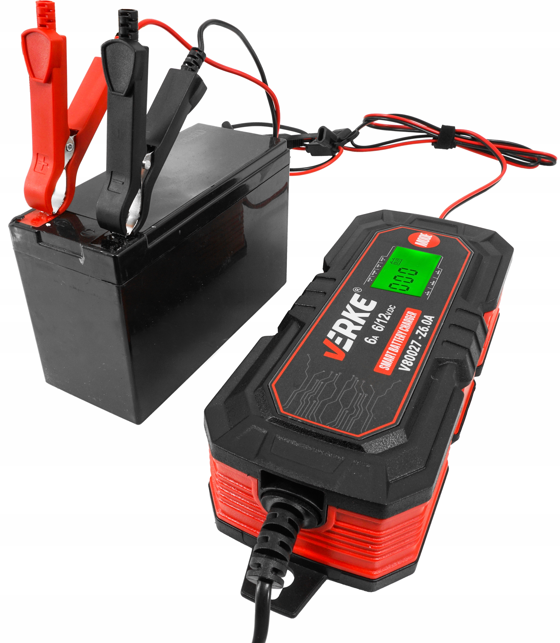 PROSTOWNIK MIKROPROCESOROWY ŁADOWARKA AKUMULATORA ŻELOWY AGM LCD 6V 12V 6A EAN (GTIN) 5904673571568