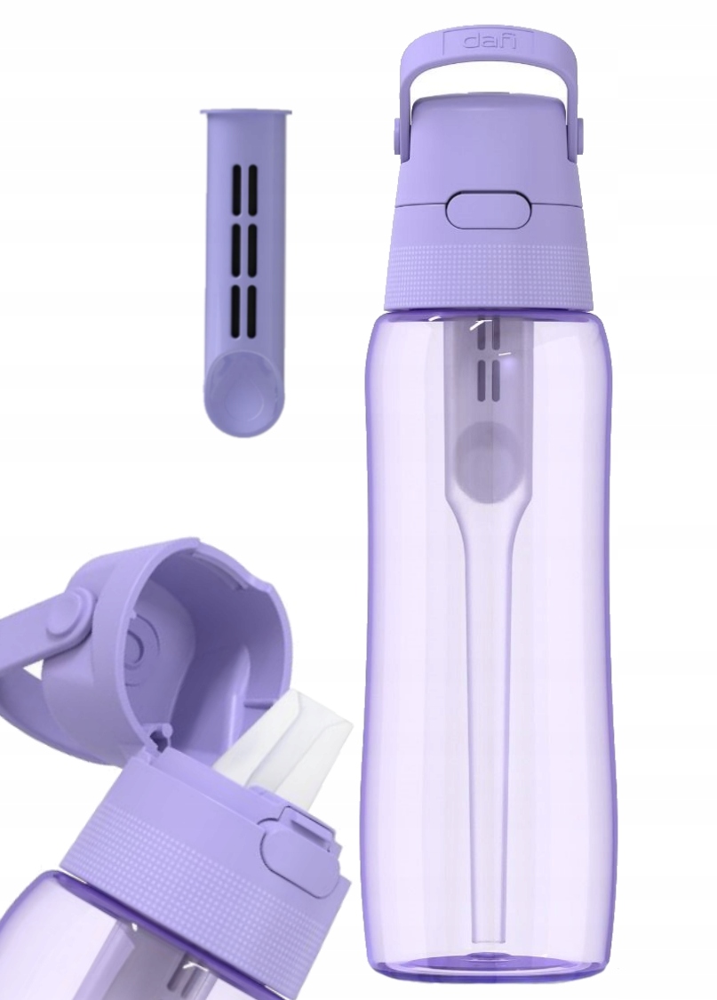 Butelka filtrująca wodę Dafi Solid lawendowa barwiona 0,7 l