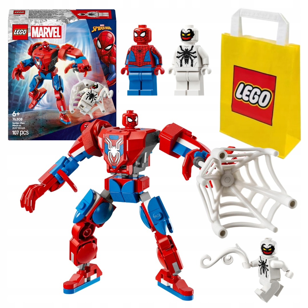 Klocki Lego || Heroes 76308 Mech Spider Mana Kontra Anti Venom