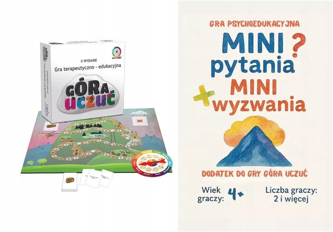 Gra planszowa Góra uczuć Heim+Mini pytania. Mini wyzwania dodatek do gry