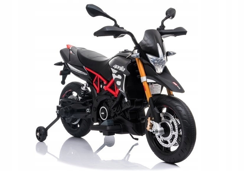 Pojazd na Akumulator Aprilia A007 motor motorek Czarny dla dzieci