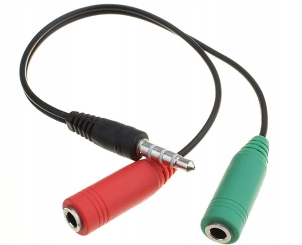 ADAPTER przejściówka 2x JACK 3,5mm AUDIO mikrofon Marka SwiatKabli