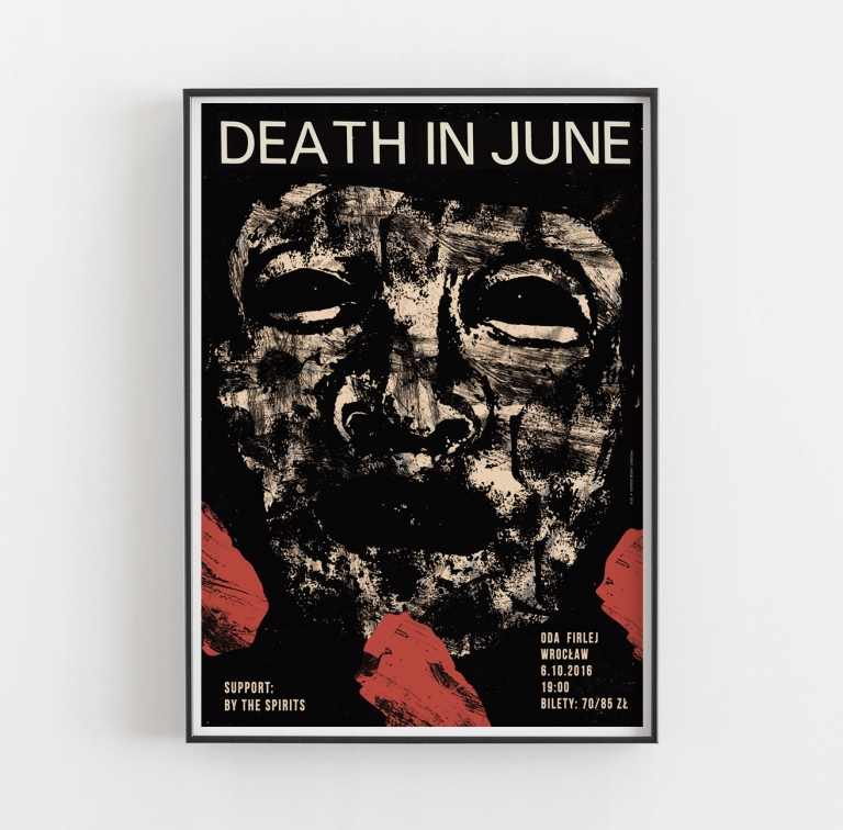 

Death in June, plakat koncertowy B2