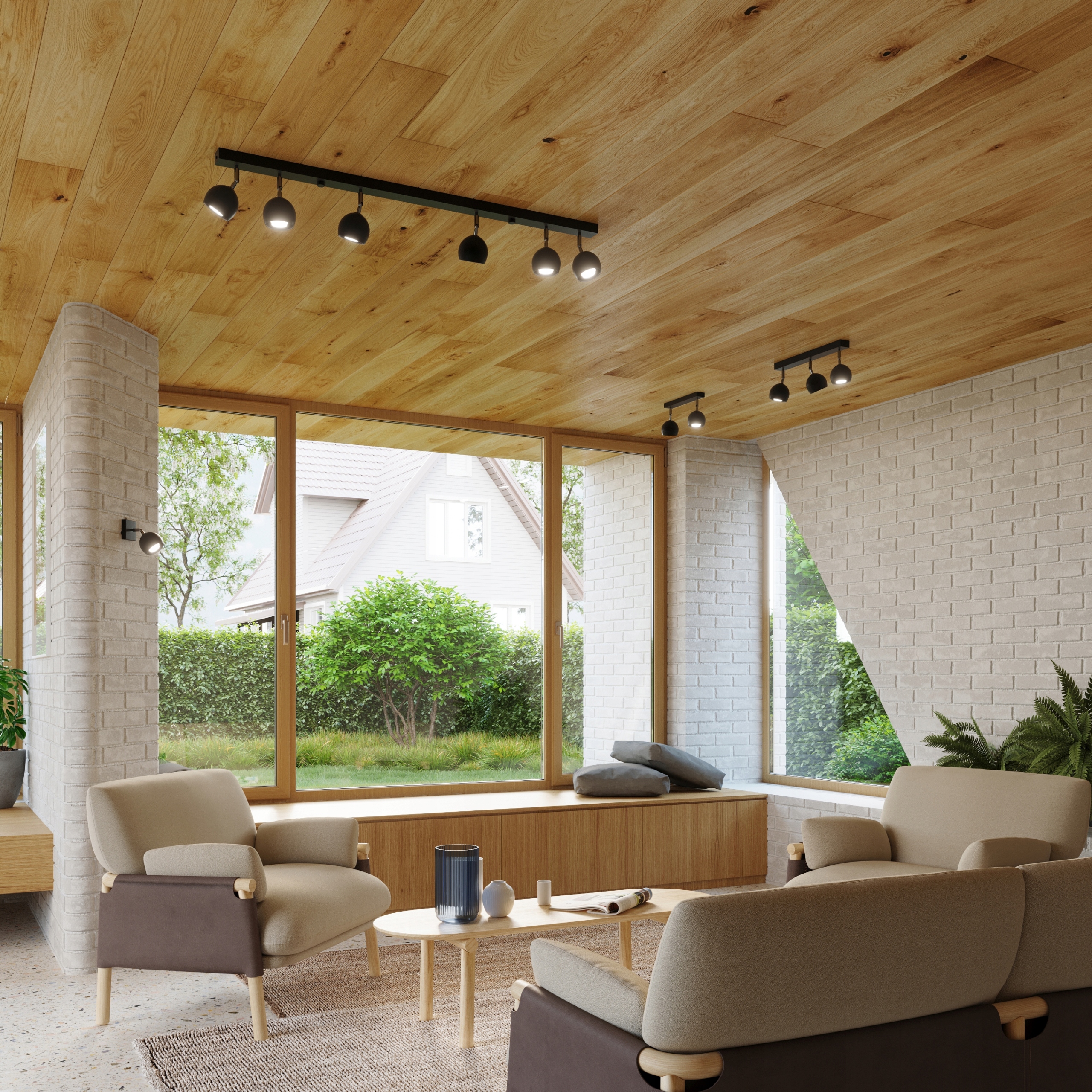 Lampa Sufitowa PLAFON LISTWA OCULARE 2 CZARNY Rodzaj plafon