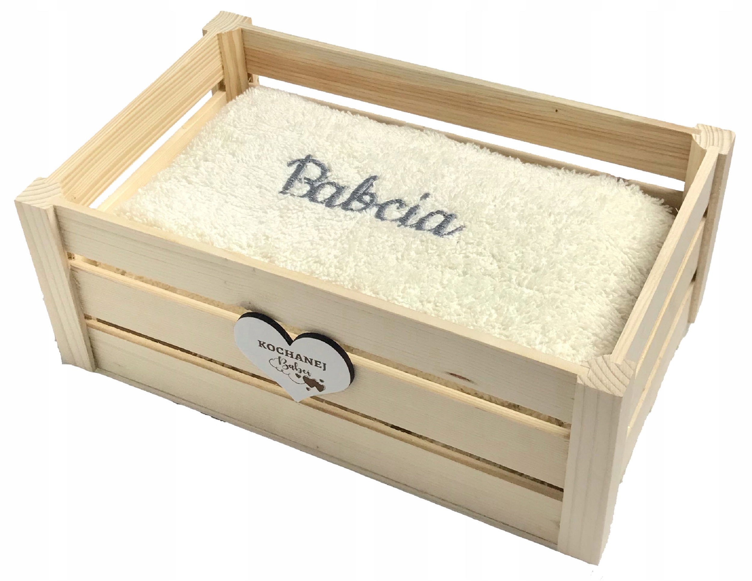 

Prezent Na Dzień Babci Ręcznik z haftem skrzynka