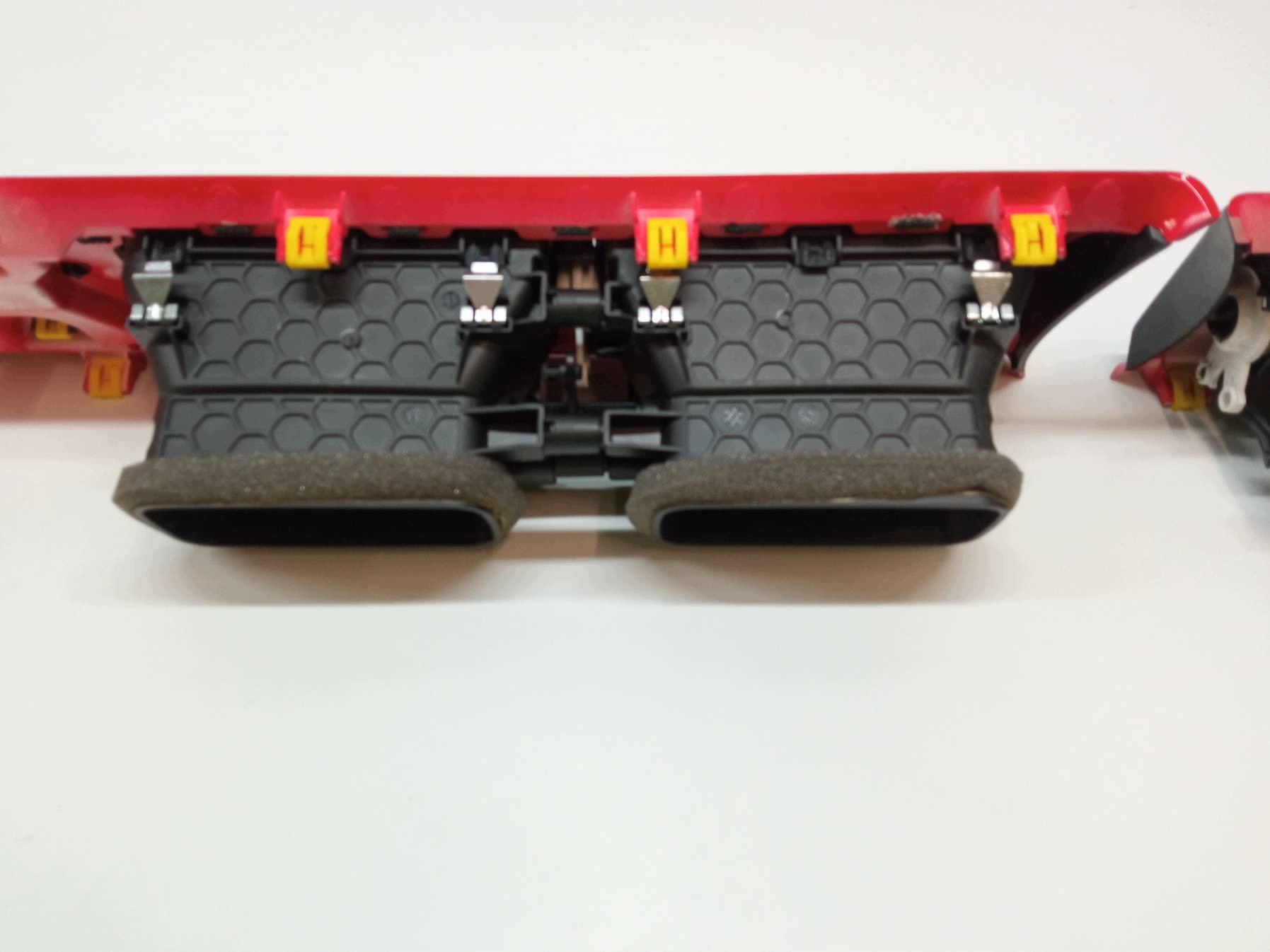 KRATKI air conditioning devices left central KOMPLET red Citroen C3 III (2016-2024)