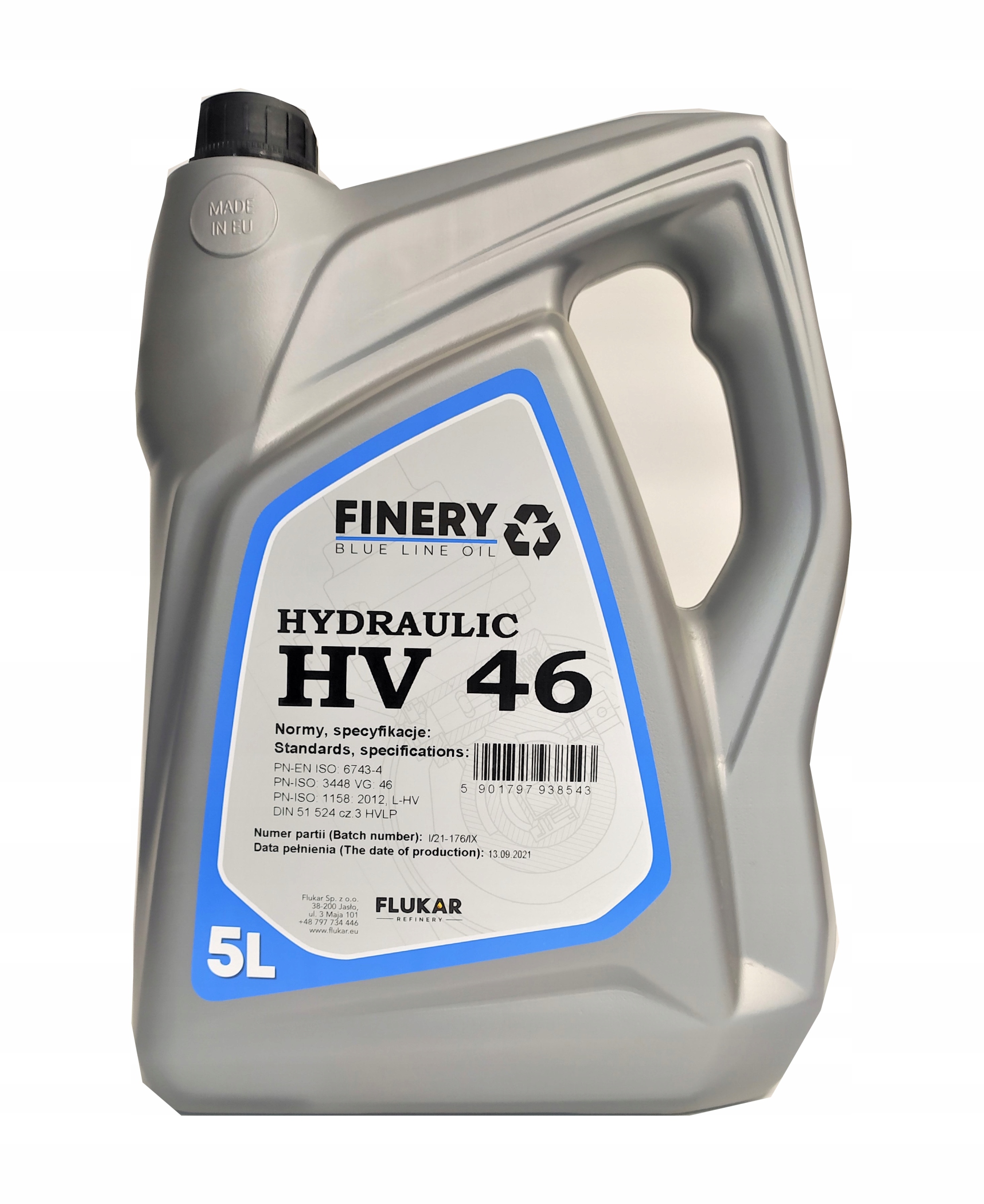 FINERY HYDRAULIC HV 46 5L. OLEJ HYDRAULICZNY