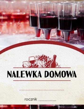 

Etykiety 10 szt Nalewka Domowa etykieta