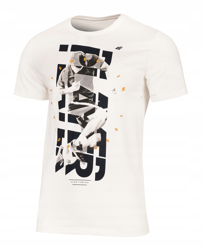 

4F Męska Koszulka T-shirt Bawełna / rozm XXL