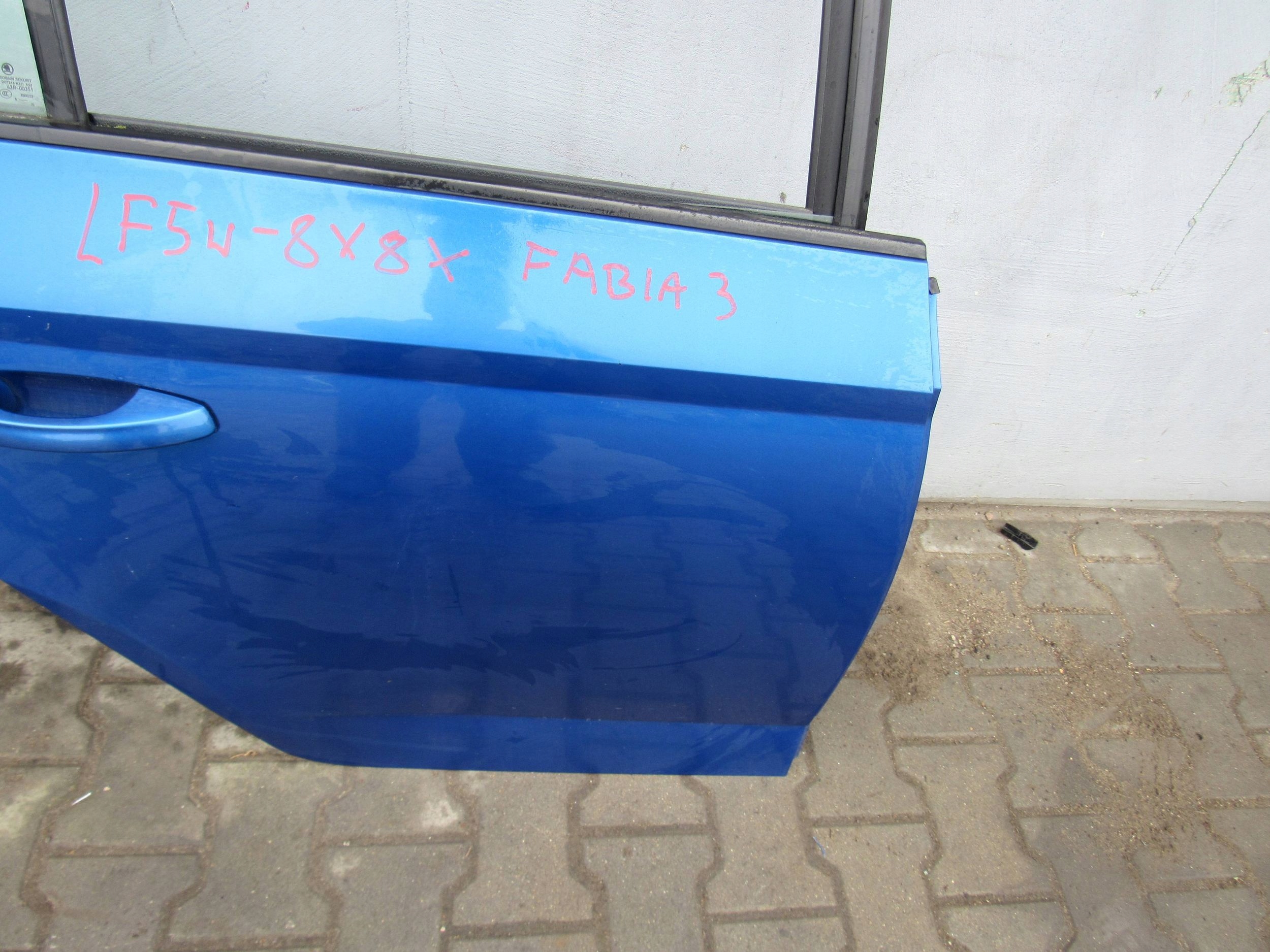 Skoda Fabia 6Y Tür Hinten Rechts Door Porta Porte - Thumbnail 3
