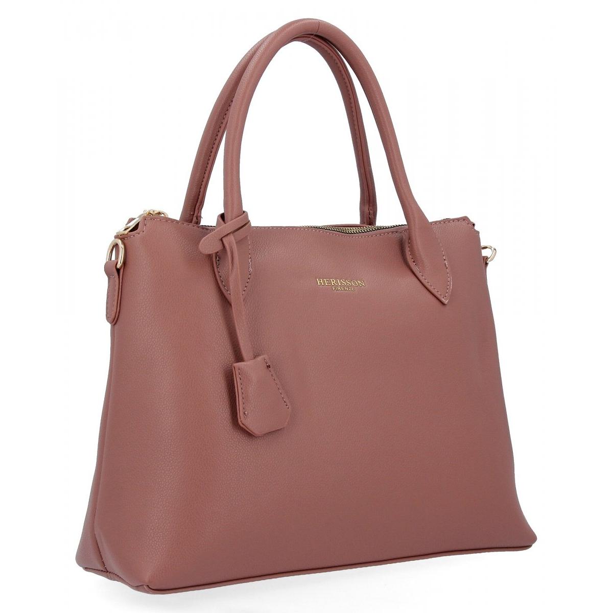 Dámská kabelka Kufřík od firmy Herisson 1702A713 Starorůžová