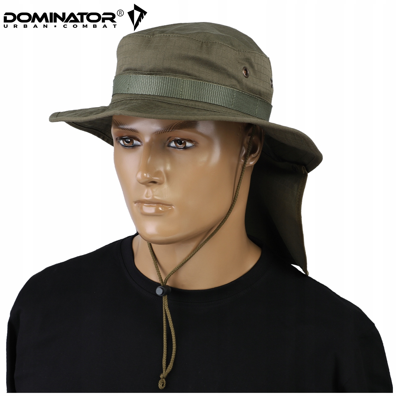Polski kapelusz Wojskowy DOMINATOR BOONIE z nakarczkiem Rip-Stop OLIVE XL Marka Dominator