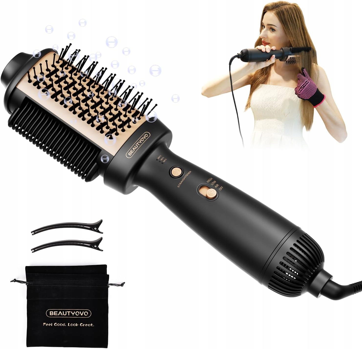 Szczotka Suszarka Airstyler 3w1 Jonizacja Suszarko Lokówka 850W 37-200°C