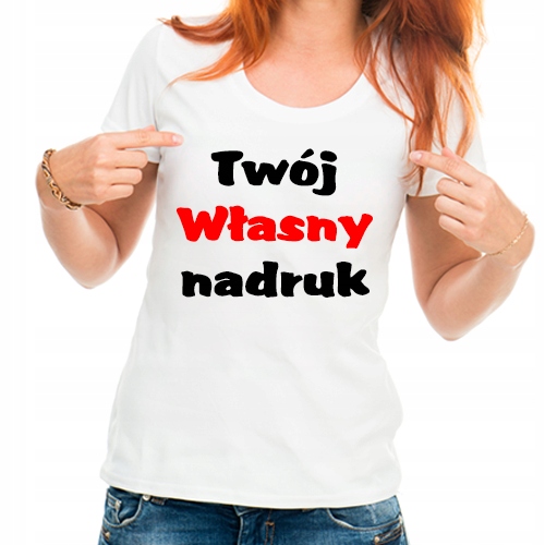 

Koszulka Z Własnym Nadrukiem Zdjęciem Tekstem Logo