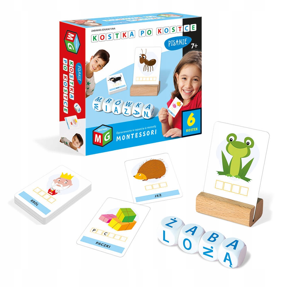 

Kostka Po Kostce Pisanie Montessori 6 Kostek 7+
