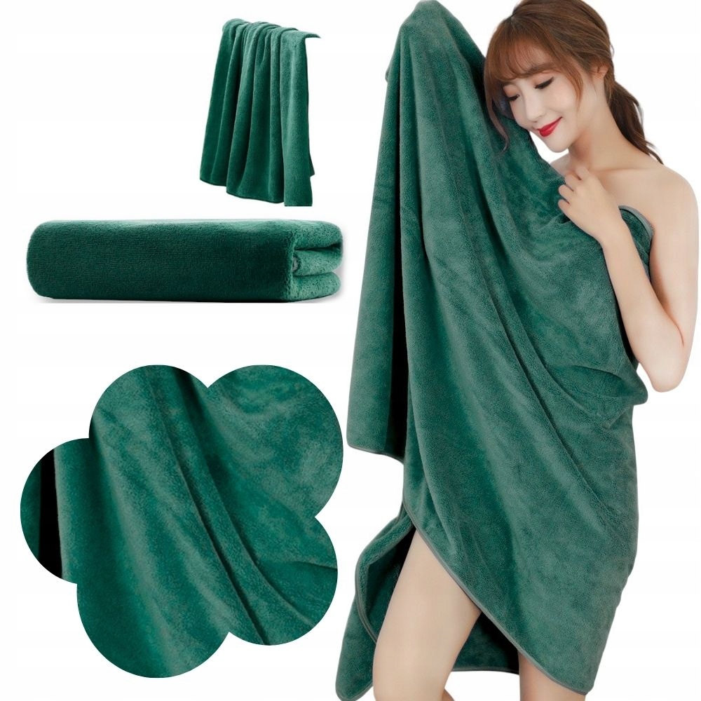 DUŻY RĘCZNIK KĄPIELOWY 70X140 SZYBKOSCHNĄCY Z MIKROFIBRY PLAŻOWY CHŁONNY %