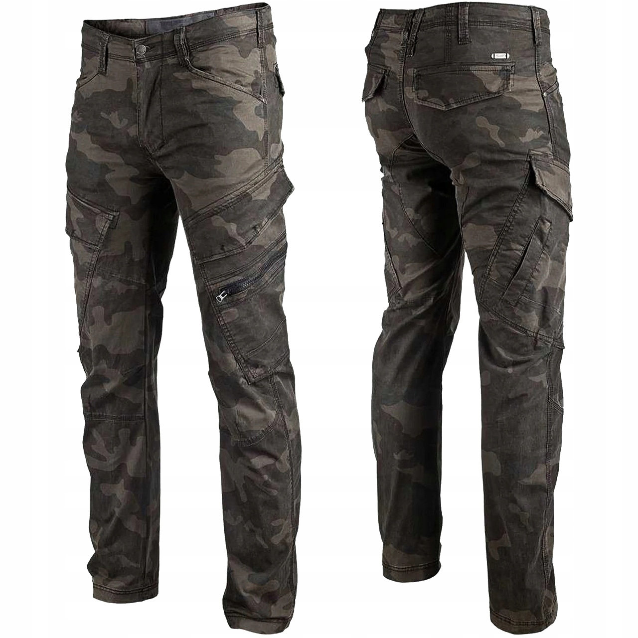 Pánské bojové kalhoty Brandit Adven Slim Fit vojenské Dark Camo L