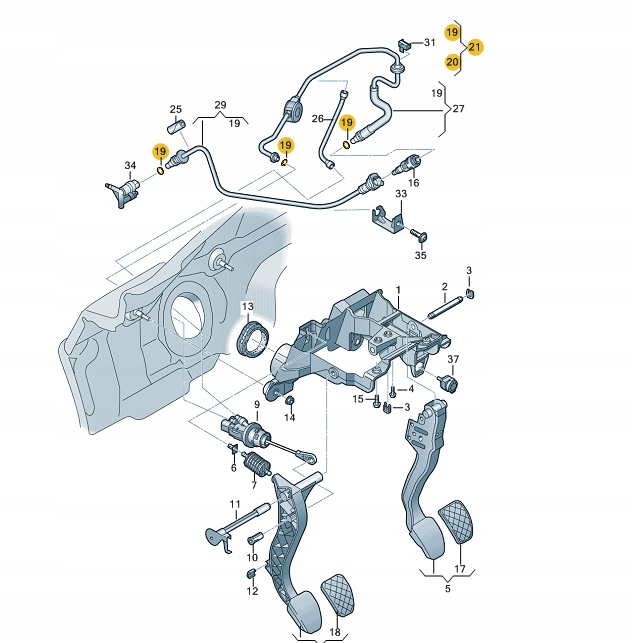 

Zestaw Uszczelek Sprzęgła O-ring Audi Vw 1K0798741