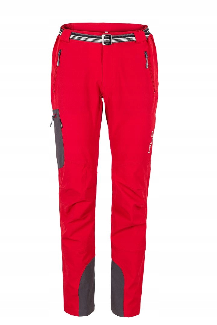 Męskie Górskie spodnie trekkingowe Milo Vino tomato red/grey Xs