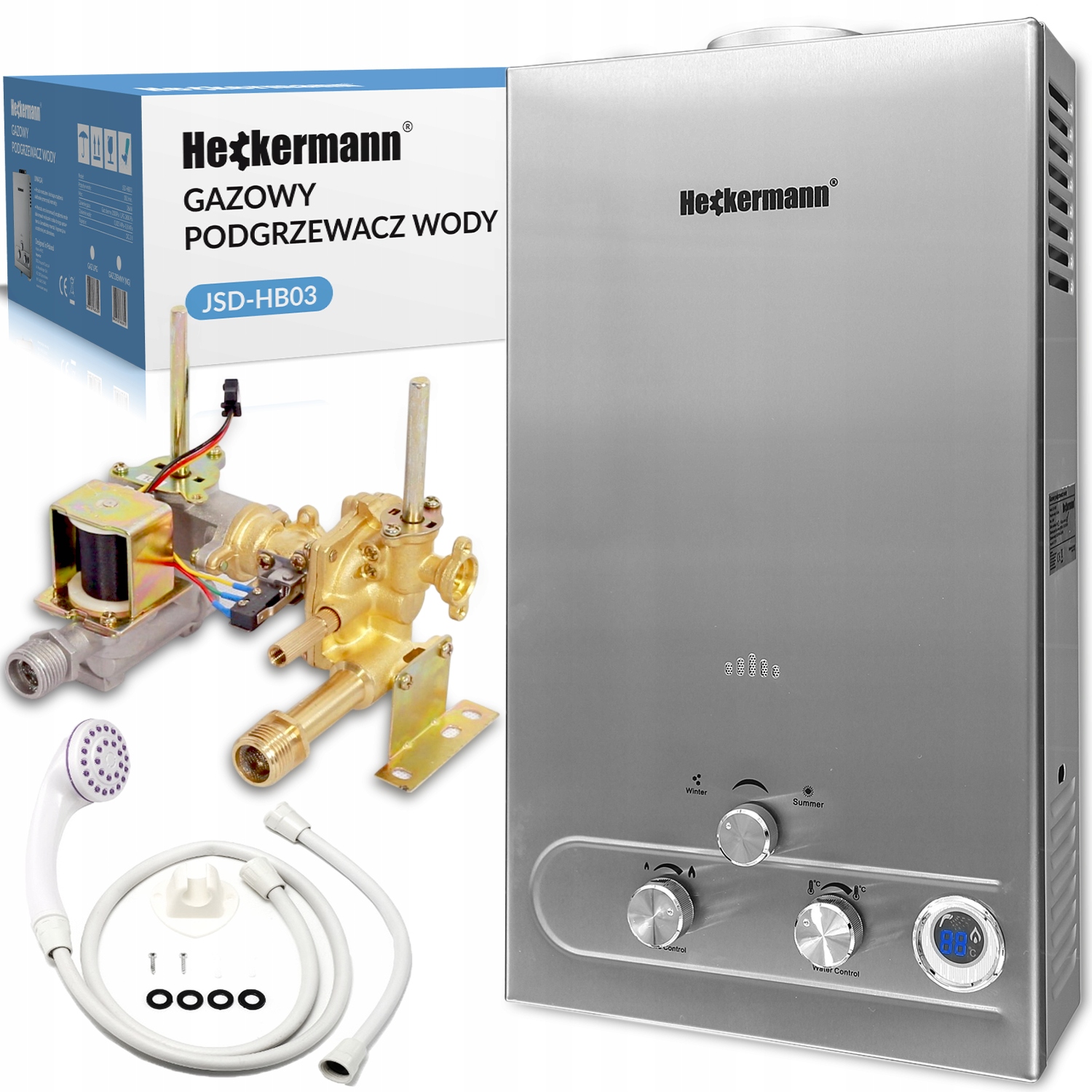 Plynový Ohrievač Vody Prietokový Bojler Ng 36KW 18L min